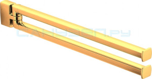 B6212 GL Полотенцедержатель двойной поворотный (золото) COLOMBO LULU