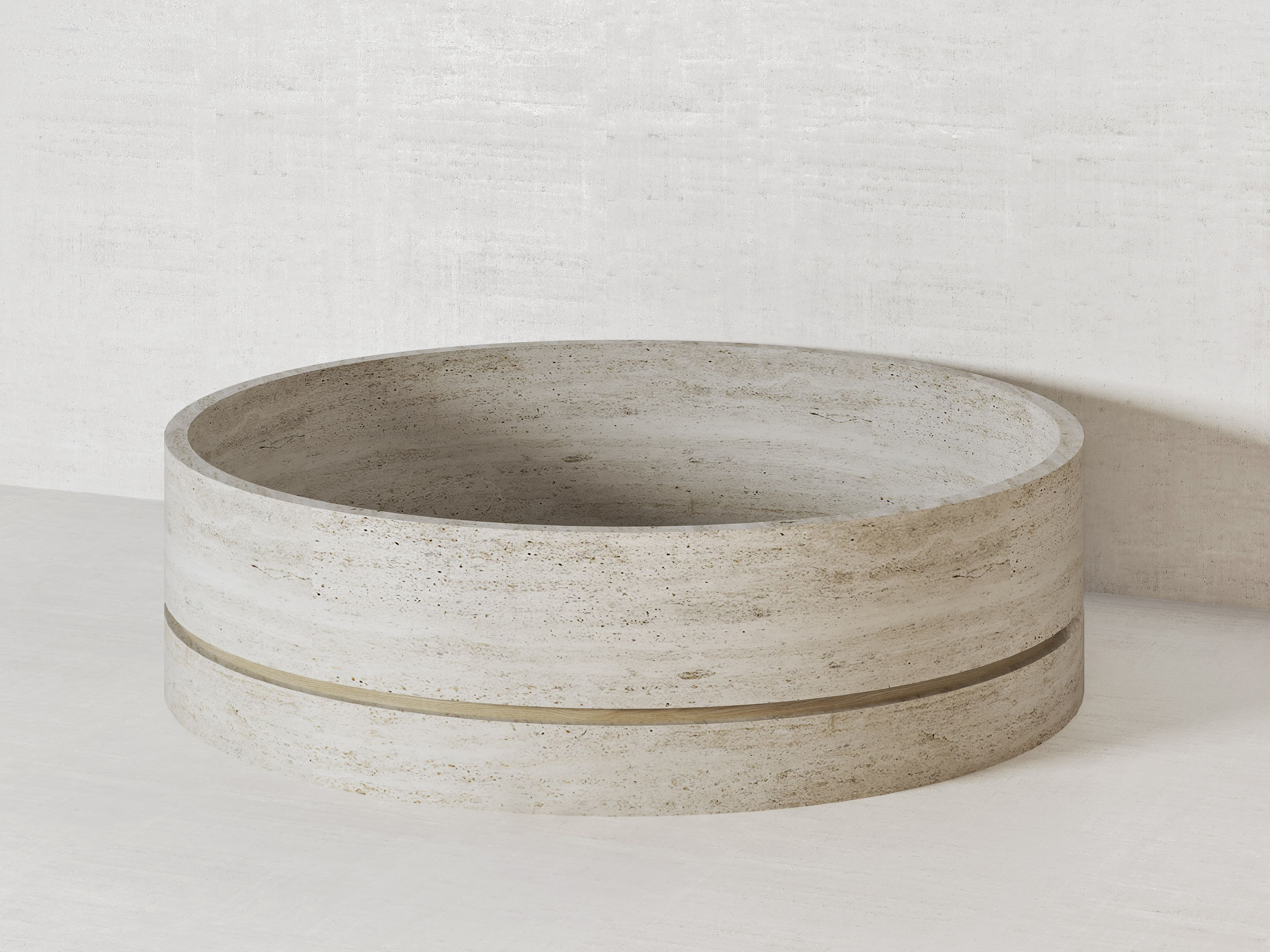 Круглая ванна из натурального камня Davani Parallel ARCH-00080767 - Вид №1