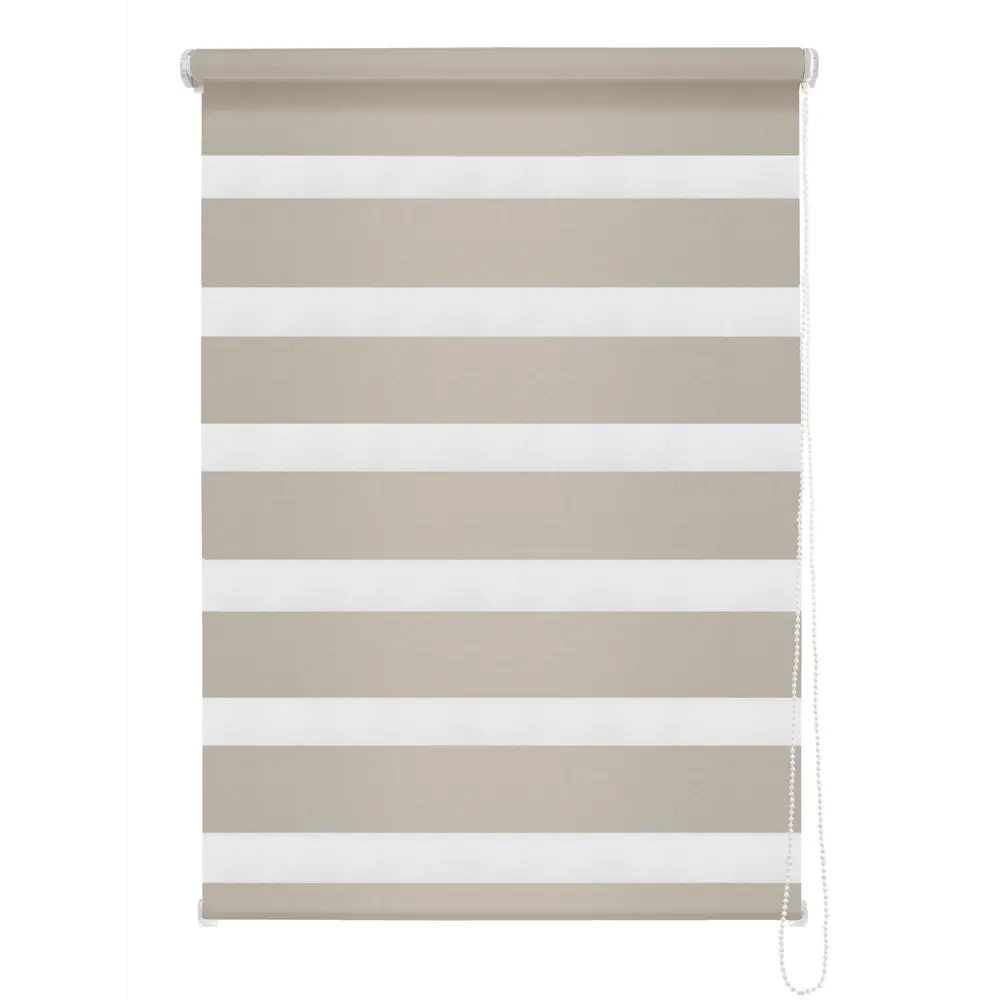 Штора рулонная день-ночь Madrid 40x160 см бежевая MIAMOZA Коллекция 2024г STLM-2113690