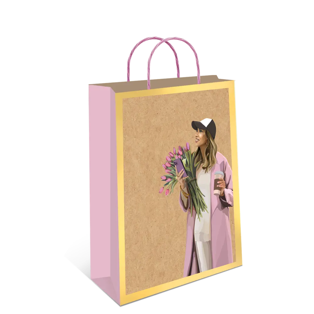 Подарочный пакет Арт и дизайн Крафт 26x32x12 см цвет разноцветный STLM-2046268 - Вид №5