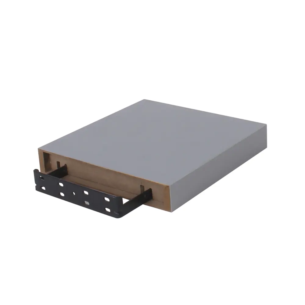 Полка мебельная прямая 23x23.5x3.8 см МДФ цвет серый SPACEO STLM-2004077 - Вид №2