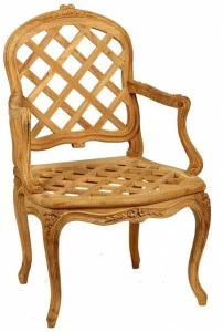ASTELLO Садовый стул из тика с подлокотниками Bruyère