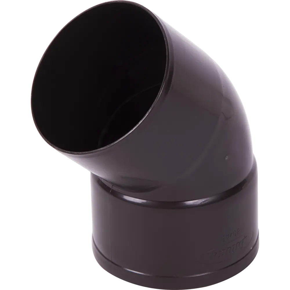 Отвод на 45° для трубы 80 мм цвет коричневый MUROL STLM-2132863