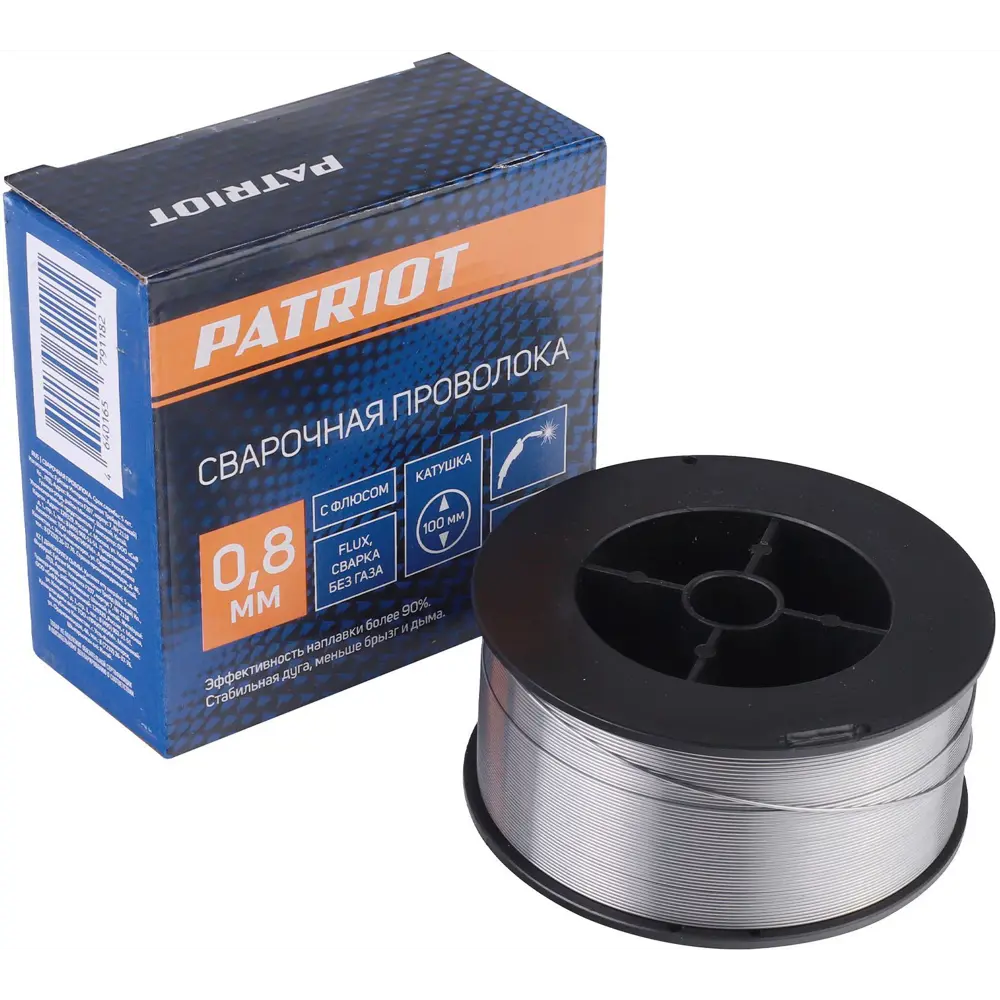 Проволока сварочная порошковая (флюсовая) E71T-GS Patriot 0.8 мм 1 кг STLM-2024904 - Вид №1