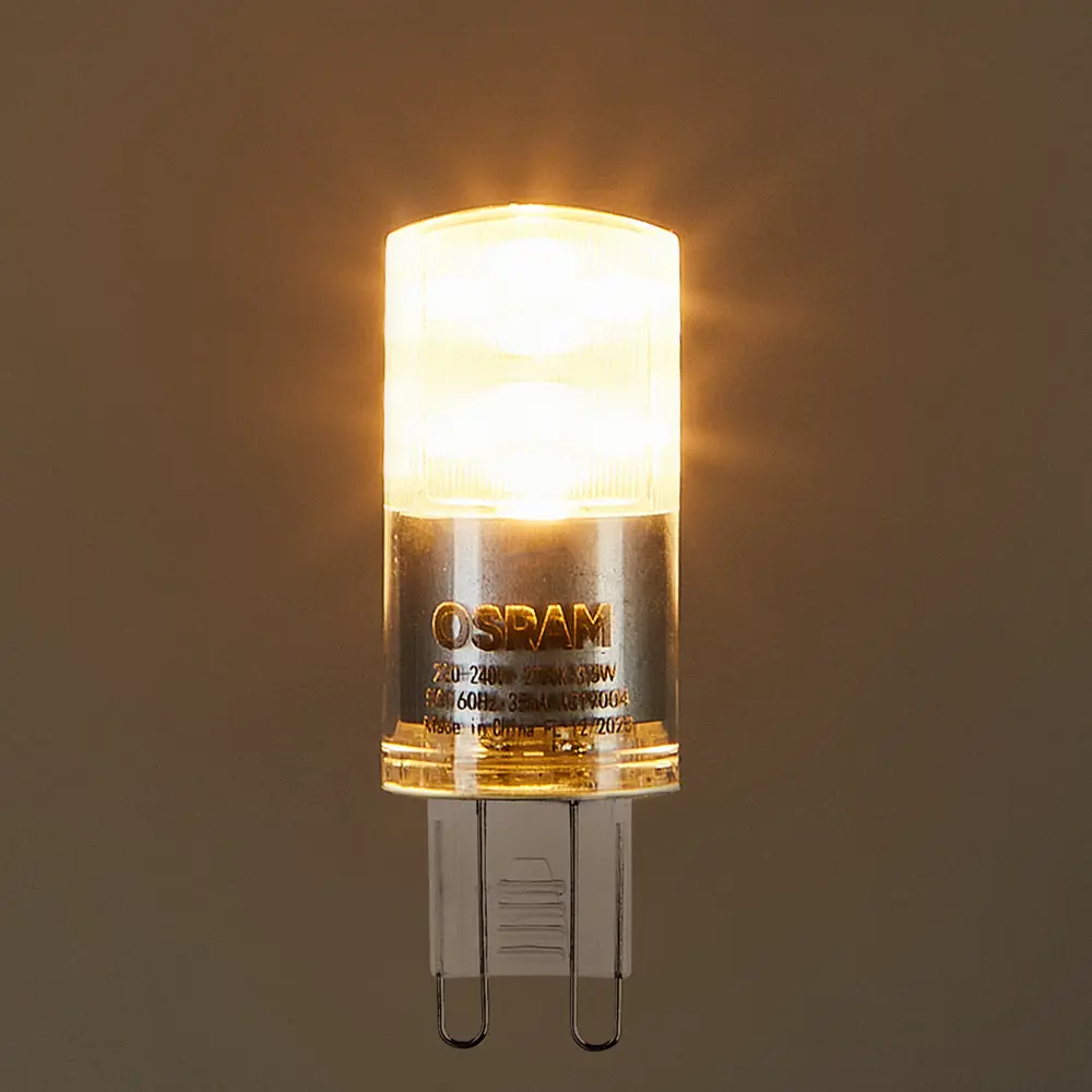 Лампа светодиодная Osram GU9 3.5 Вт капсула прозрачная 400 лм, тёплый белый свет 82610682 STLM-2200435  - Вид №2