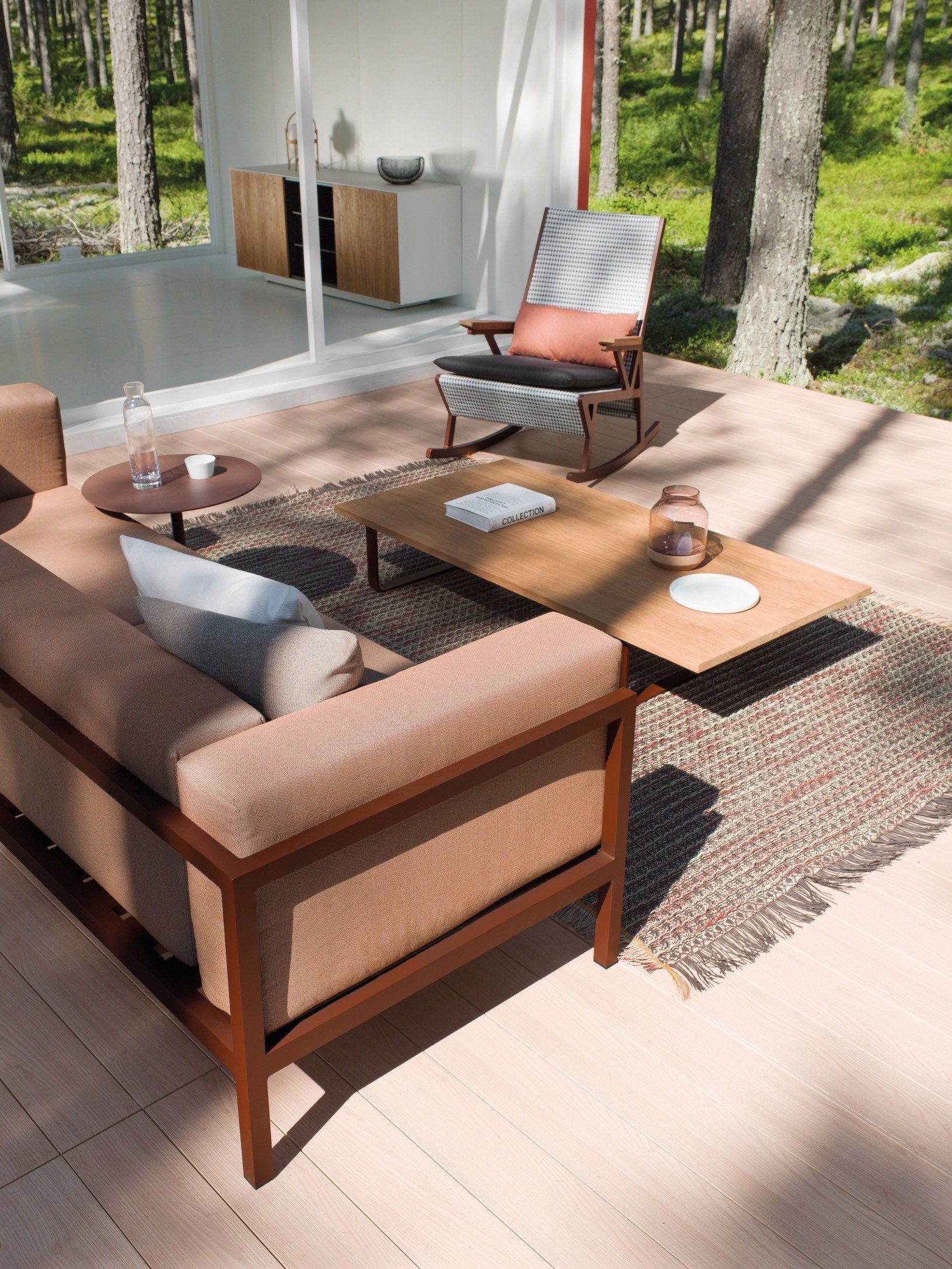 2-местный тканевый садовый диван Kettal пейзаж ARCH-00087394 - Вид №6