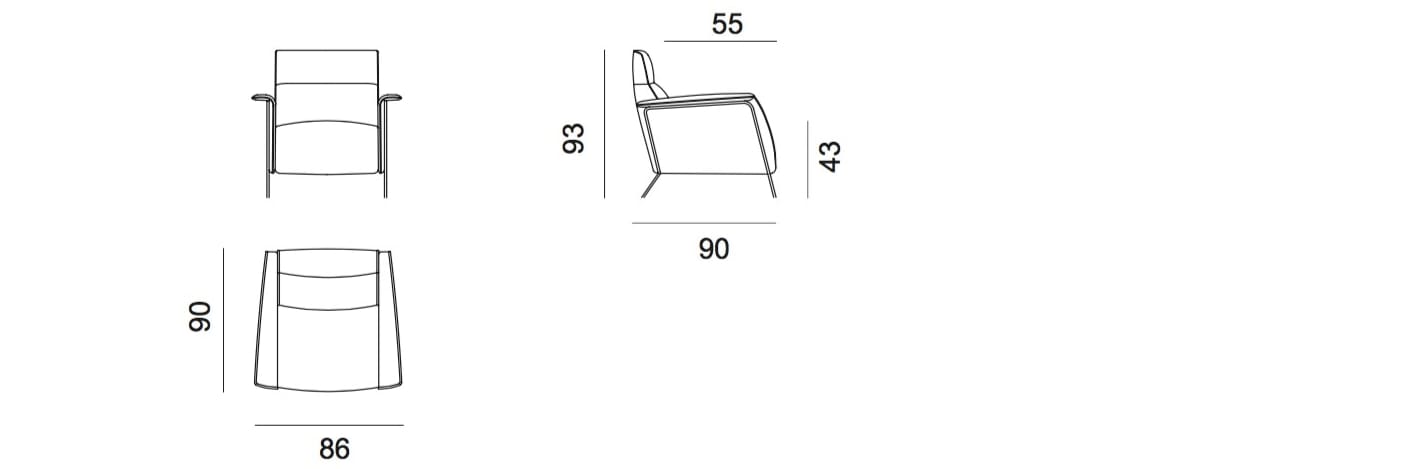 Бархатное кресло с подлокотниками AERRE ITALIA CELINE ARCH-00003155 - Вид №3