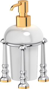STI 129 Держатель дозатора жидкого мыла настольный 3SC STILMAR CHROME/GOLD
