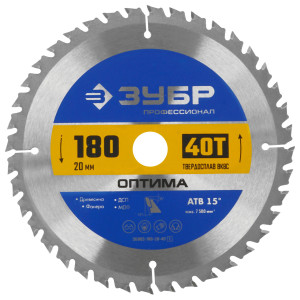 Диск пильный ЗУБР Оптима 36903-180-20-40_z01 9173785