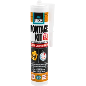 Клей сверхпрочный Bison Montagekit EX/GR, 370 г