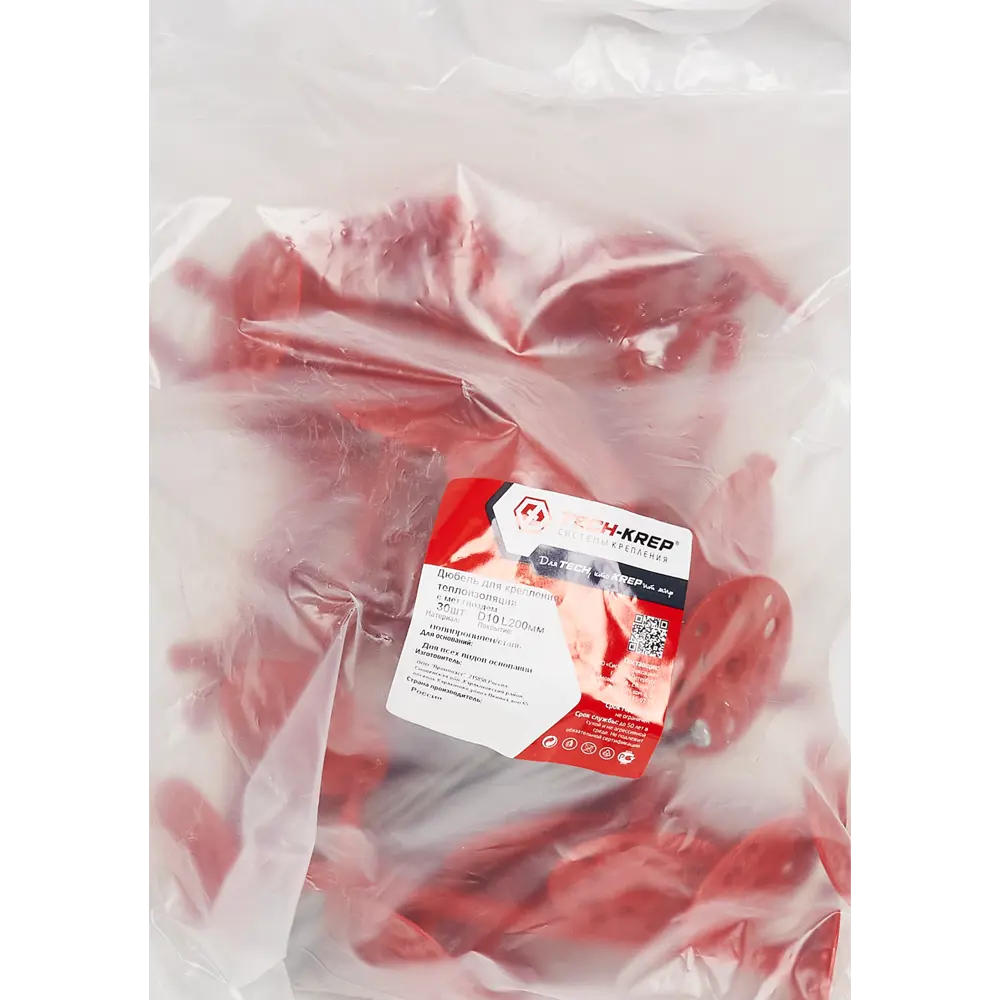 TECH-KREP Дюбель тарельчатый для теплоизоляции IZM 10×200 мм с оцинкованным гвоздем 84038994 STLM-0046360 - Вид №4