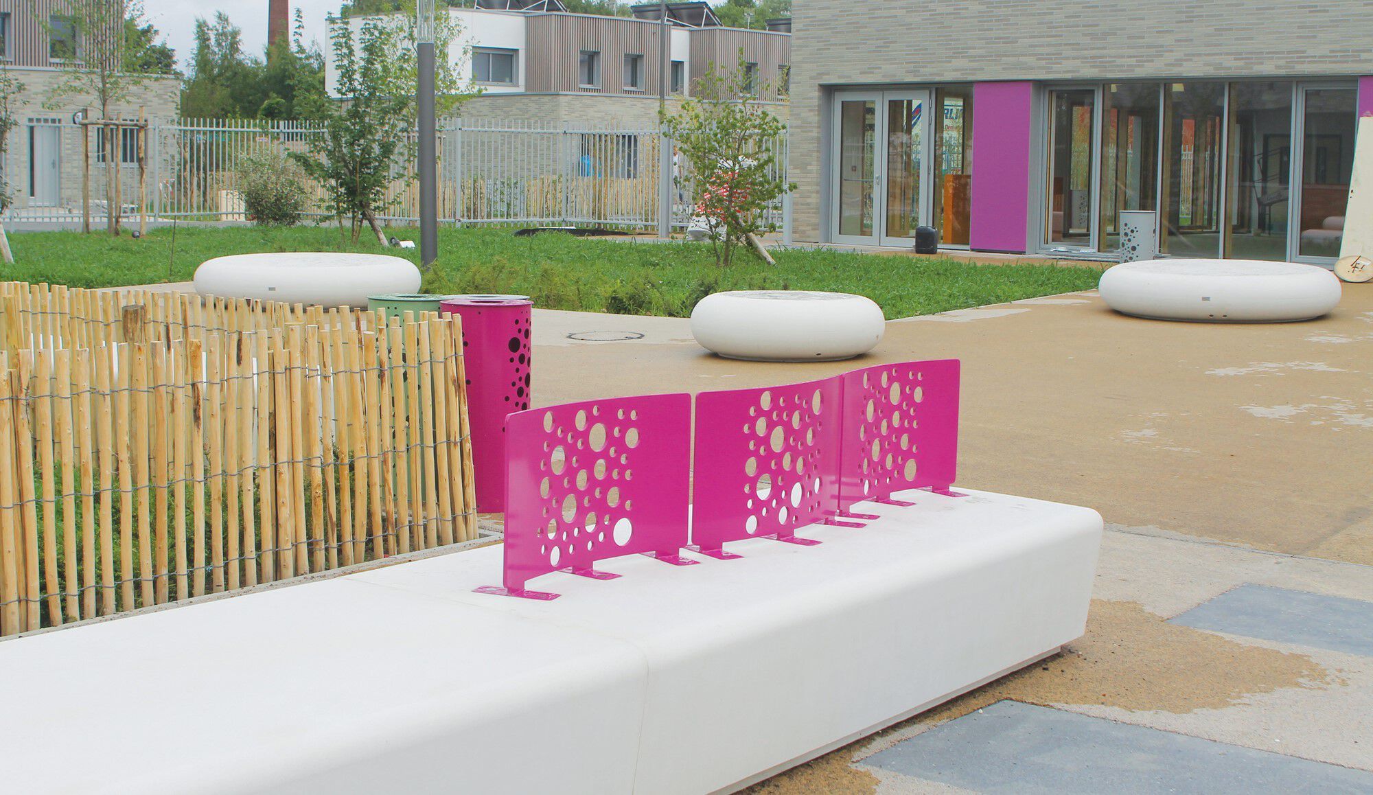 Модульная бетонная скамья без спинки amop Коимбра ARCH-00071184 - Вид №3