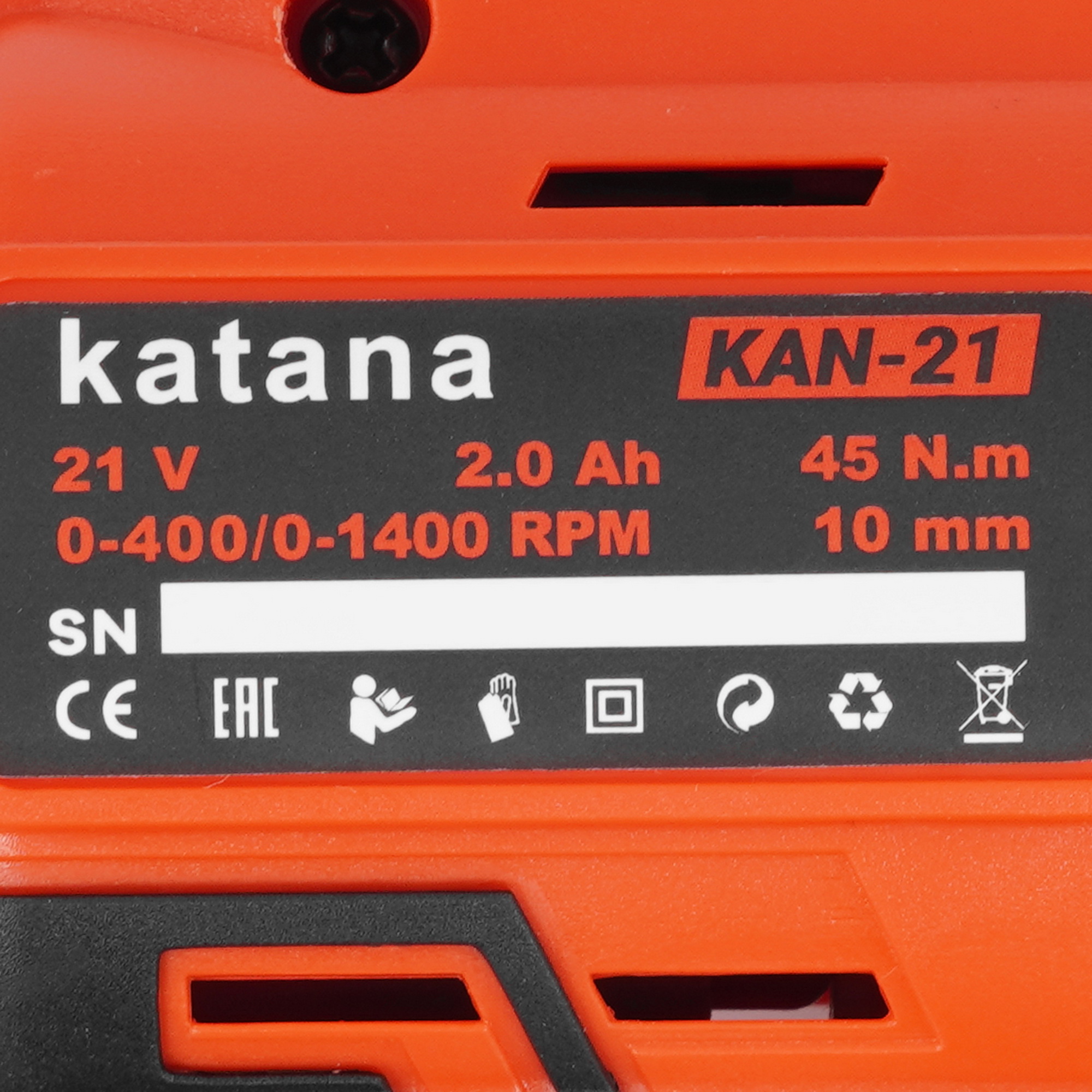 Дрель-шуруповерт KATANA KAN-21 9236353 STDN-0040001 - Вид №3