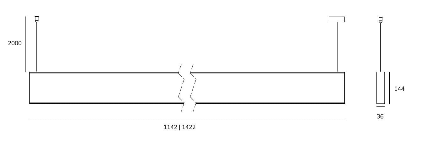 Алюминиевый светодиодный подвесной светильник Exporlux LINE SU ARCH-00022571 - Вид №6