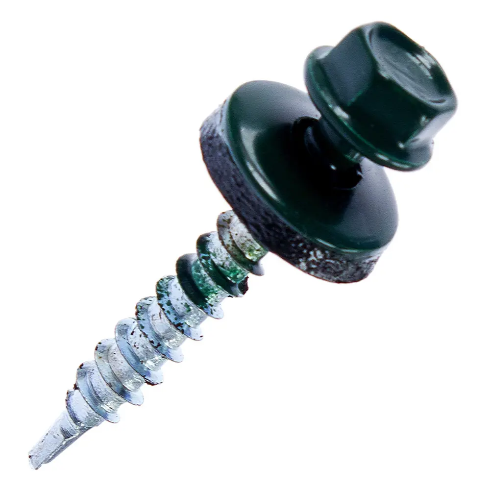 Саморезы металл-дерево 4.8x35 мм цвет зелёный, 250 шт OPTIMA STLM-2093500