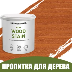 91307240 Пропитка для дерева с воском для наружных работ Profipaints Eco Wood Stain 9л Вишня STLM-1519220