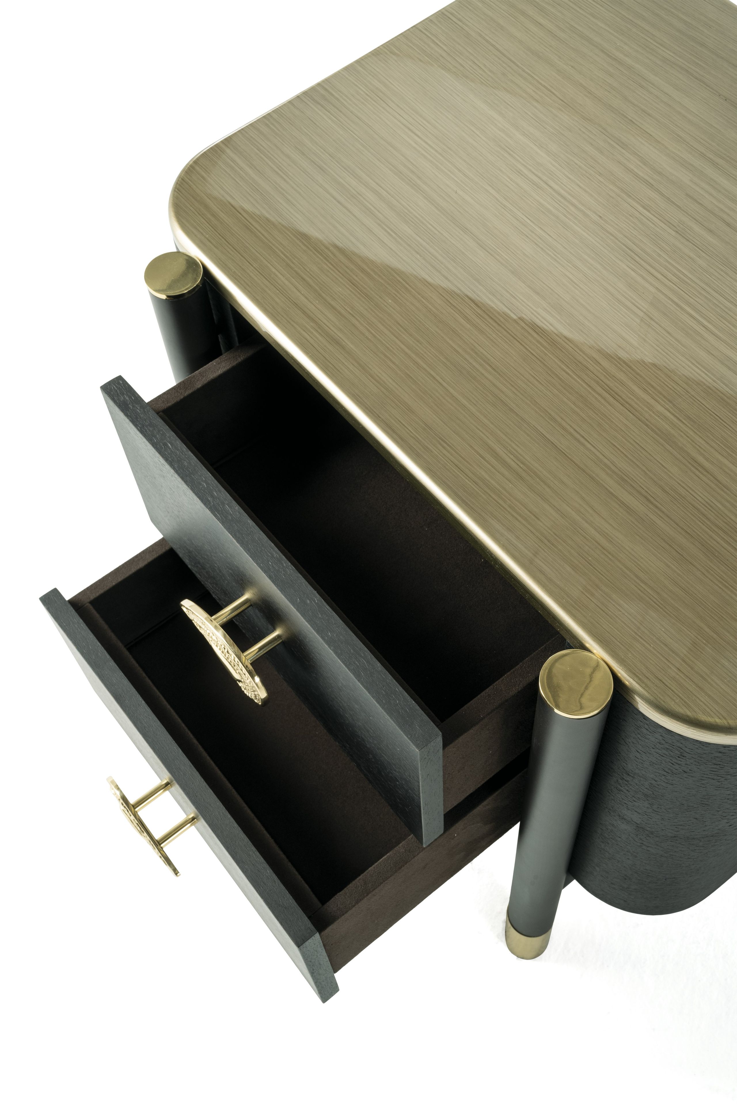 Деревянная тумбочка с ящиками ETRO Home Interiors Woodstock ARCH-00072052 - Вид №4