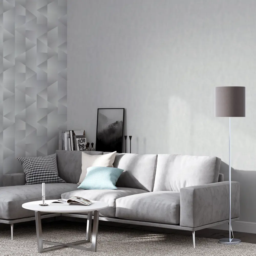 Флизелиновые обои Palitra Family Viva серые для стильного интерьера 89373883 STLM-1455311 - Вид №4
