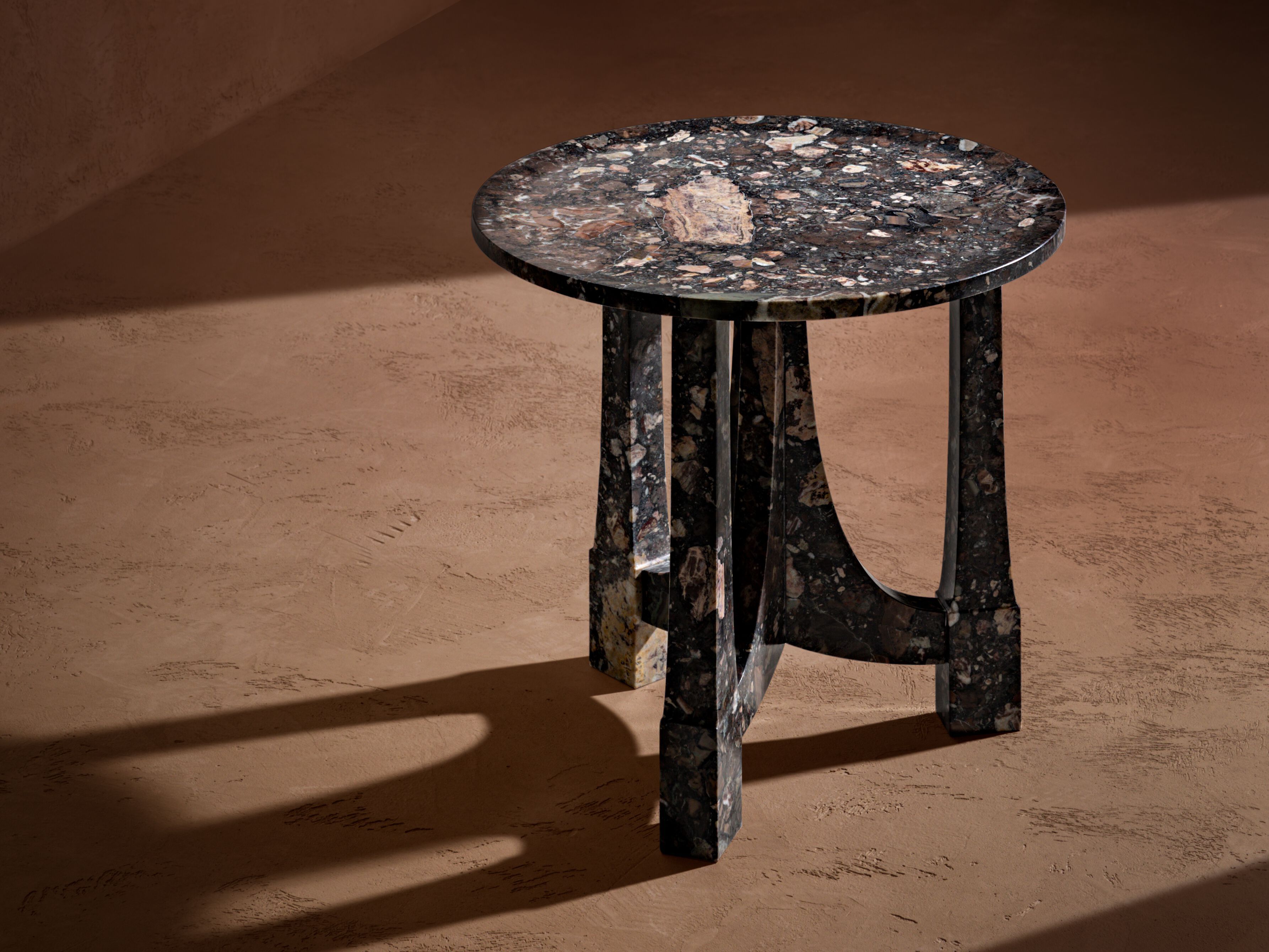 Круглый мраморный журнальный столик Kreoo CROWN ARCH-00063238