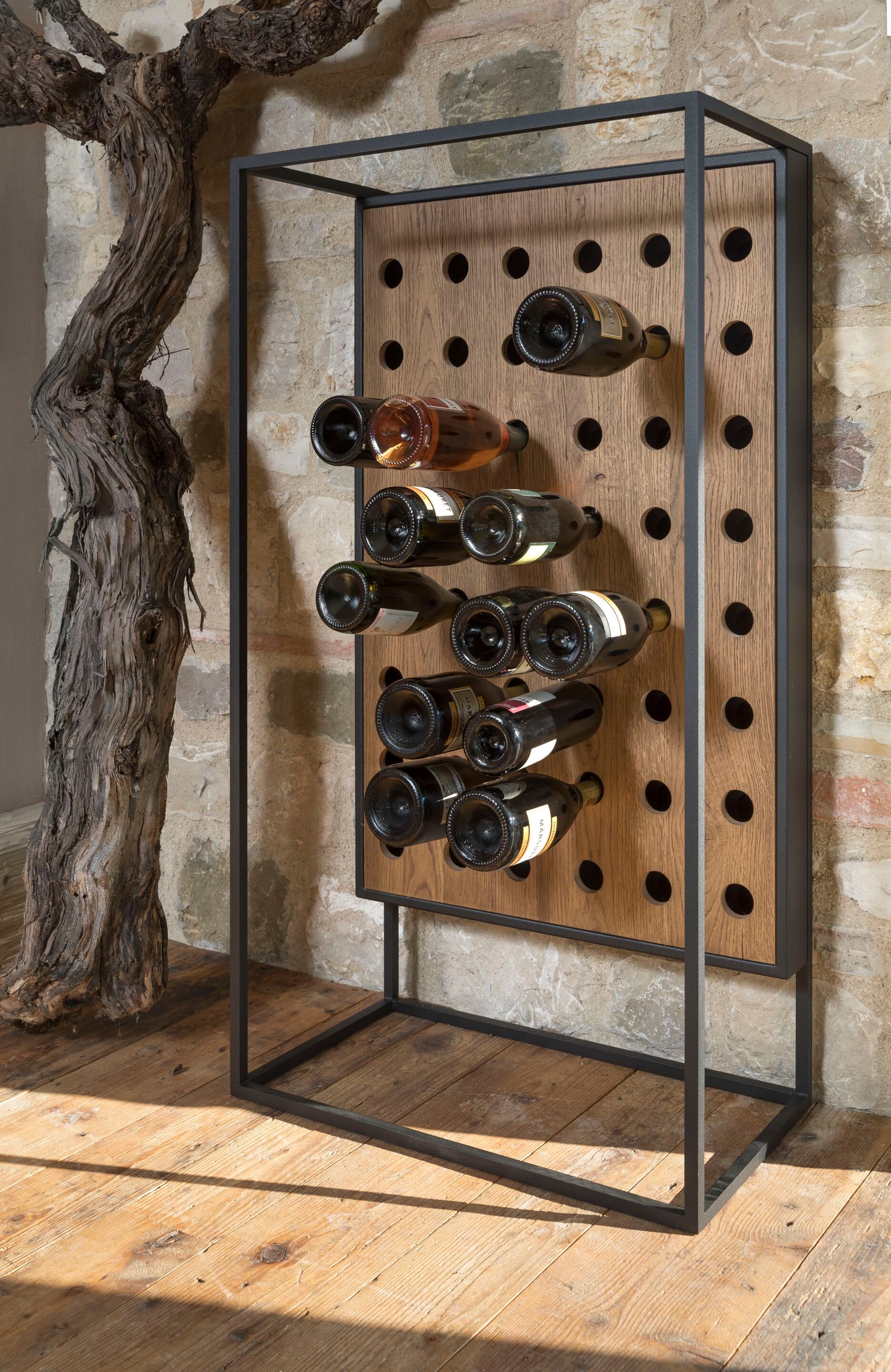 Напольная винная стойка из стали и дерева Canel Fucina Design TOTEM ARCH-00144074 - Вид №3