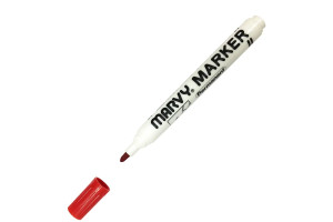 16191335 Перманентный маркер с круглым наконечником 1-3мм красный MAR482B/2 MARVY UCHIDA