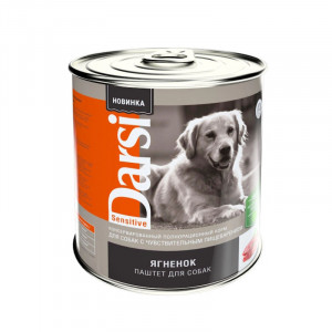ПР0056611*6 Корм для собак с чувствительным пищеварением, ягненок (паштет) банка 850г (упаковка - 6 шт) Darsi