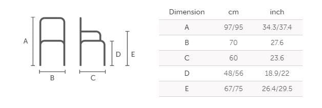 5-спицевое вращающееся офисное кресло с тканевыми колесами Midj Dalia ARCH-00131857 - Вид №2