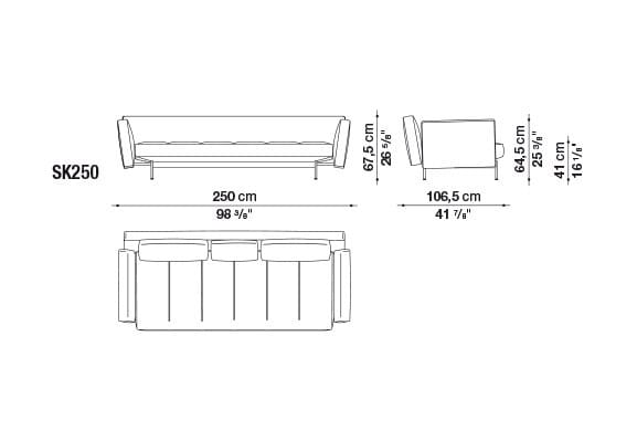 4-местный тканевый диван B&B Italia SAKé ARCH-00047032 - Вид №2