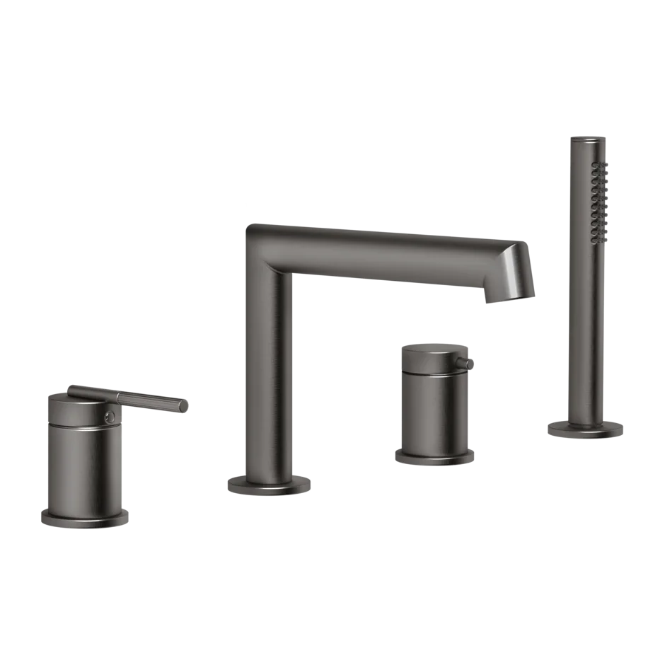 Смеситель для ванны 63537 707 Gessi Ingranaggio ЧЕРНЫЙ МЕТАЛЛ BR. PVD 63537707