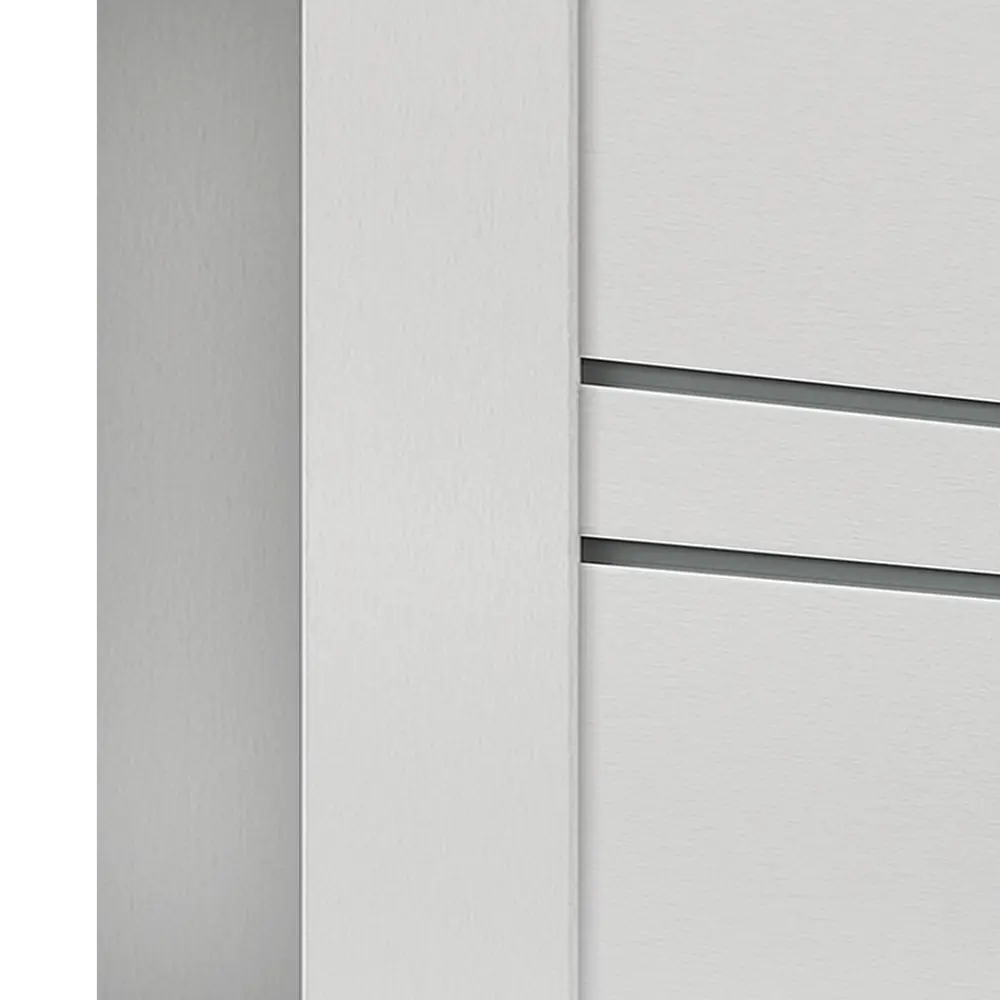 Дверь межкомнатная Linea 8 остекленная HardFlex ламинация цвет платина 60x200 см (с замком и петлями) 88110172 STLM-2155284 VELLDORIS  - Вид №3
