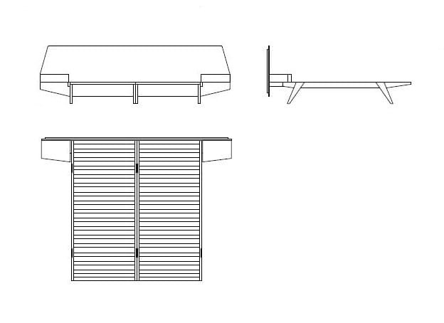 Двуспальная кровать из вишневого дерева со встроенными тумбочками Morelato ARCH-00093923 - Вид №4