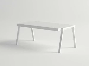 10Deka Низкий прямоугольный алюминиевый журнальный столик Amelia