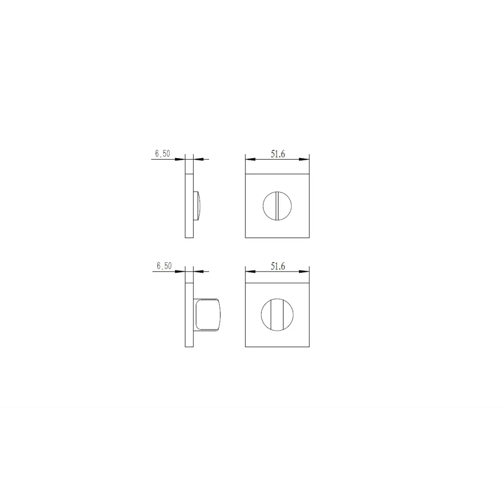 Фиксатор под ручку Edson EDS-WC-Q2 цвет никель STLM-2127023 - Вид №2