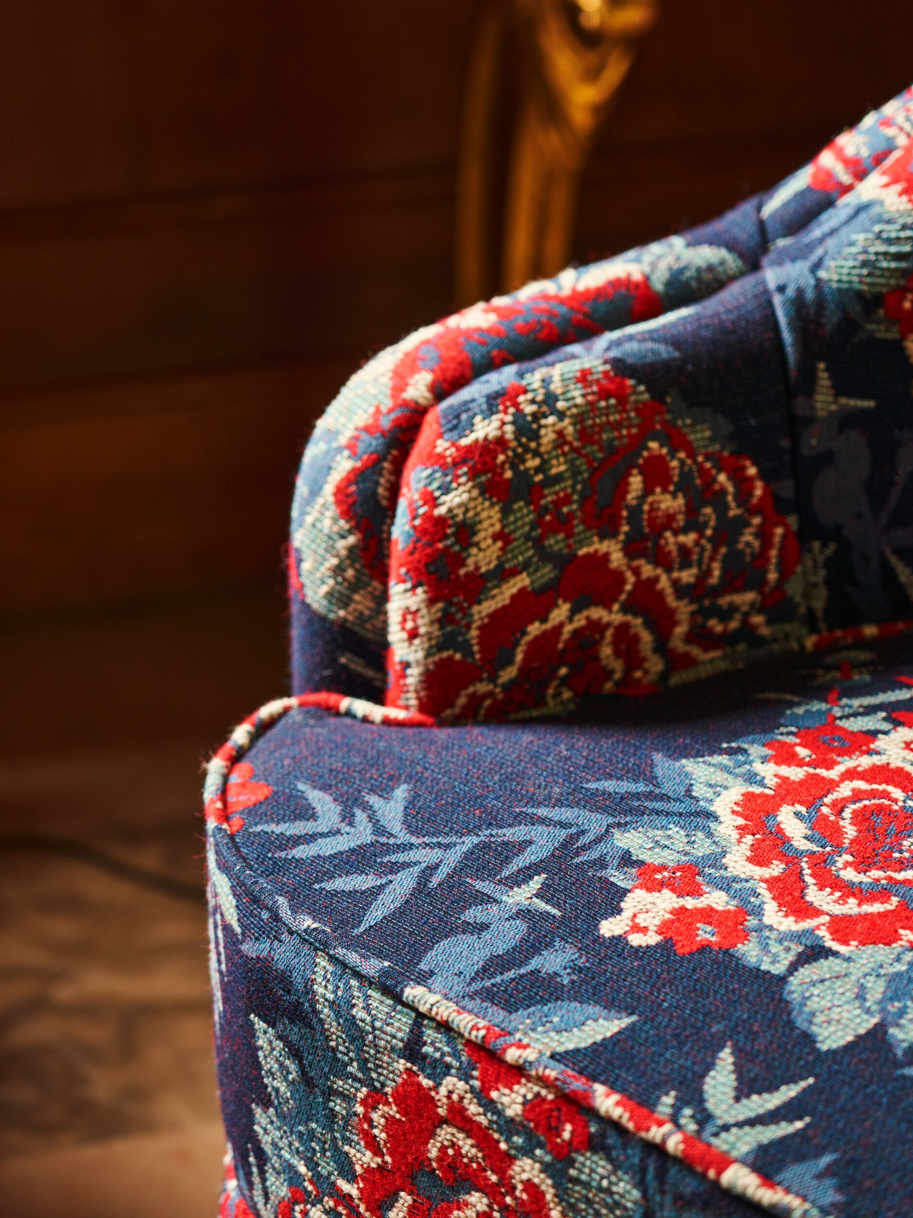 Хлопчатобумажная ткань с цветочным рисунком LELIEVRE Quenin-Belle Époque ARCH-00055227 - Вид №4