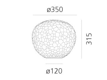 Настольная лампа из дутого стекла Artemide метеорит ARCH-00134207 - Вид №10