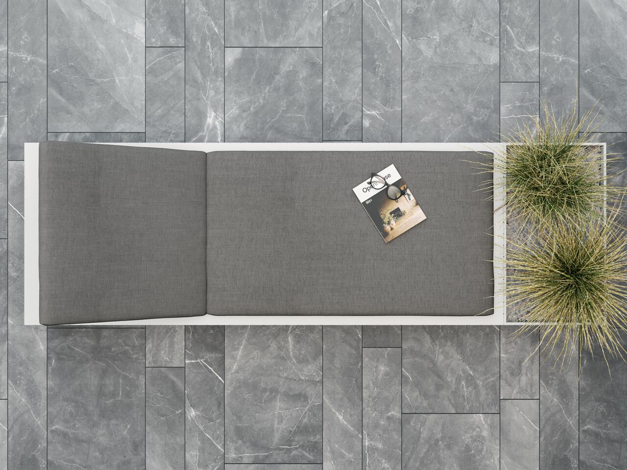 Садовая кровать в Corian® Rexa уникальный открытый ARCH-00098417 - Вид №3