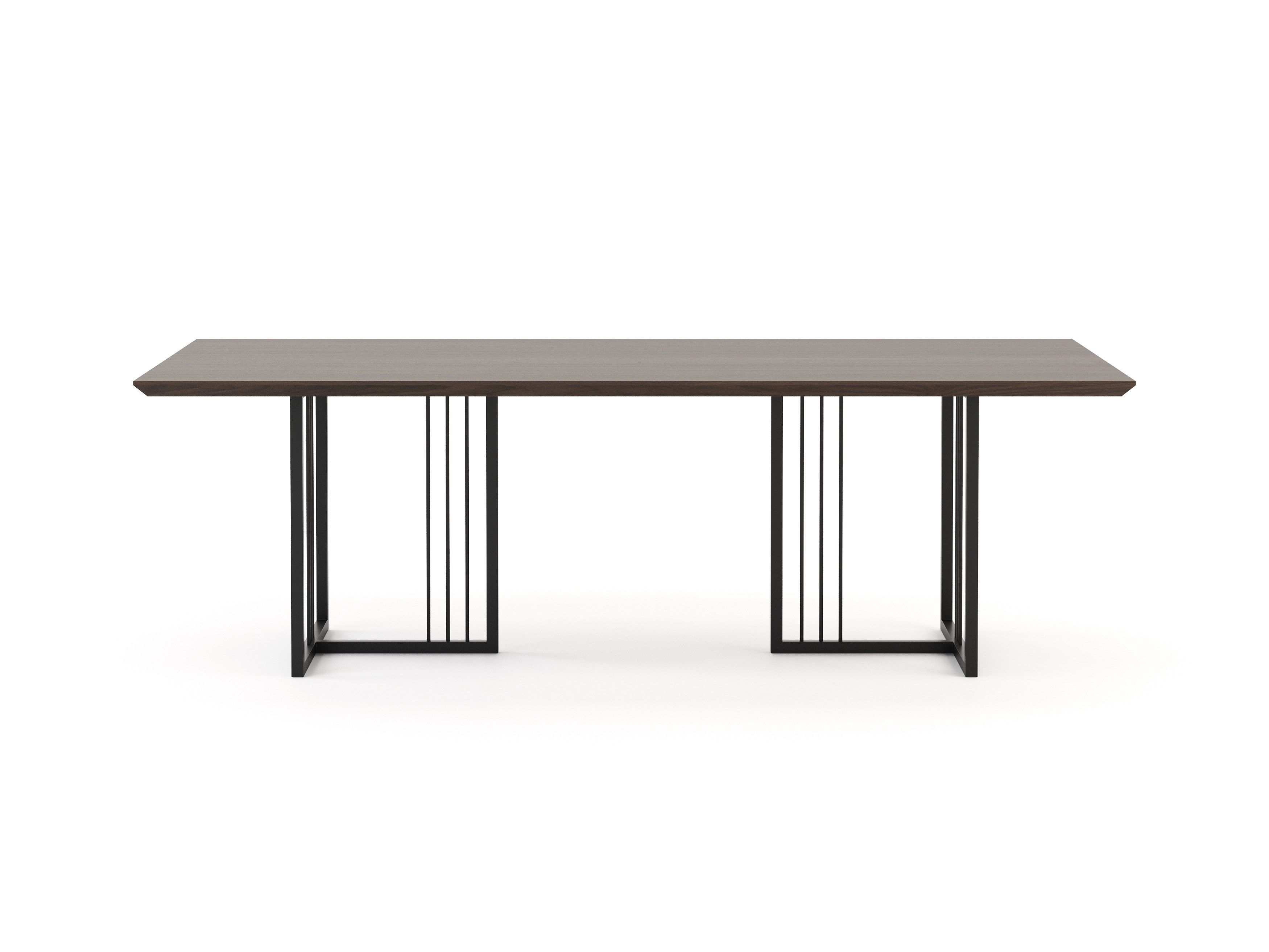 Прямоугольный обеденный стол из грецкого ореха Stylish Club портвейн ARCH-00098413 - Вид №7