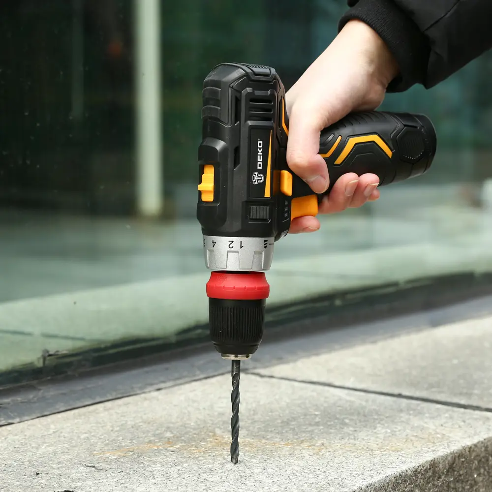 Дрель-шуруповерт аккумуляторная Deko GCD12DU3, 12 В Li-Ion 2x1.5 Ач STLM-2188414 - Вид №8