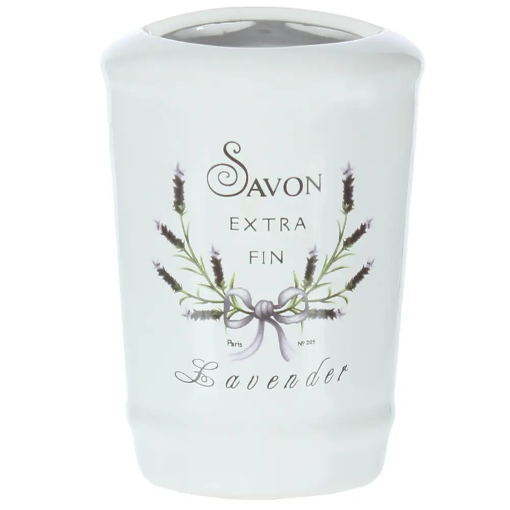 Стакан для зубных щёток настольный «Lavender» керамика, цвет белый Santreyd STLM-2001710