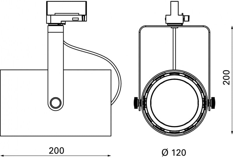 Экструдированный алюминиевый светодиодный трековый светильник Lucifero's Phar ARCH-00143831 - Вид №2