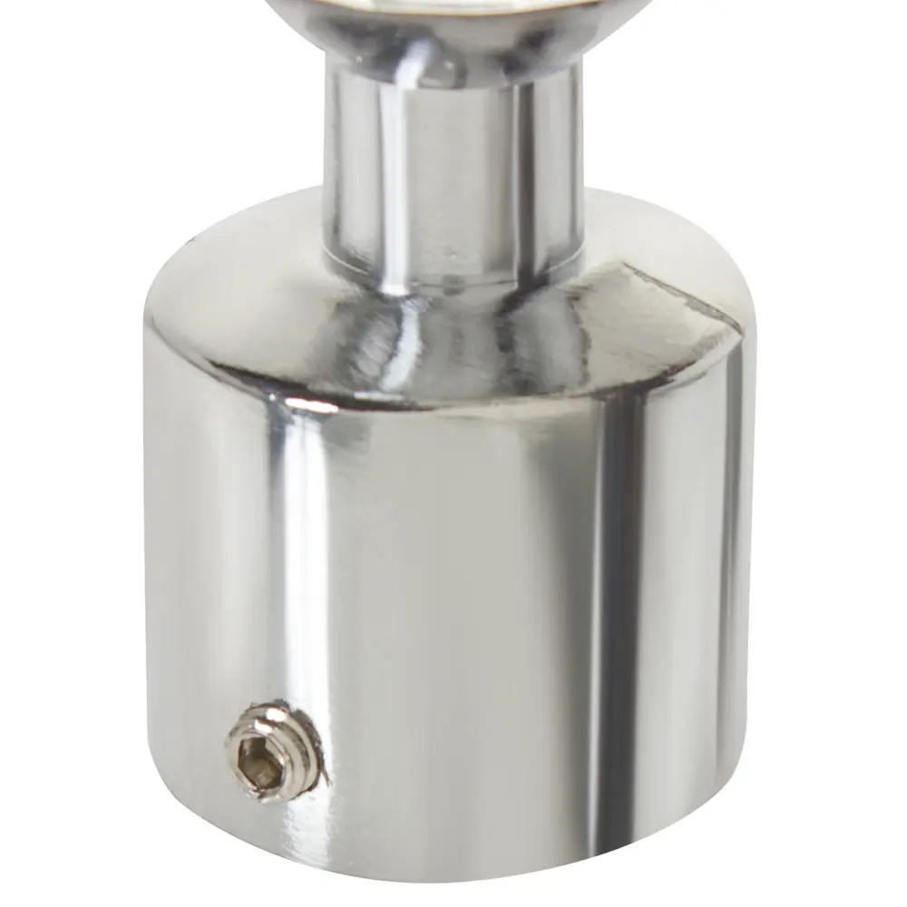 Наконечник «Трапеция» 4.5 см стекло цвет хром INSPIRE STLM-2100253 - Вид №2