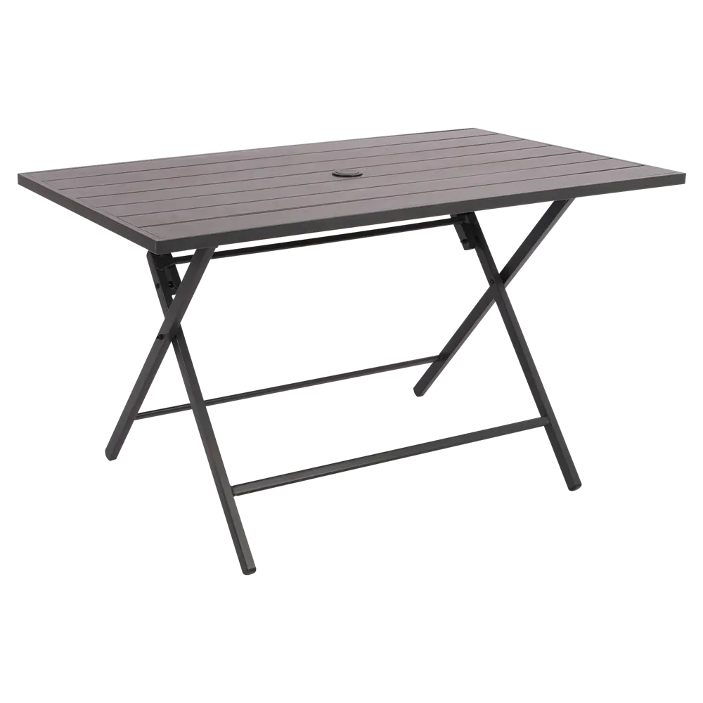 Садовый стол нераздвижной складной BEGINIA Lama 122x76x72 см сталь серый STLM-2114191 - Вид №5