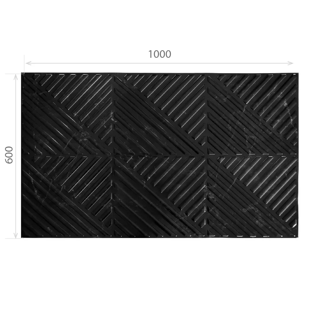 GRACE Стеновая панель ПВХ Мрамор Антико черный для влажных помещений 89341768 STLM-1015204 - Вид №6