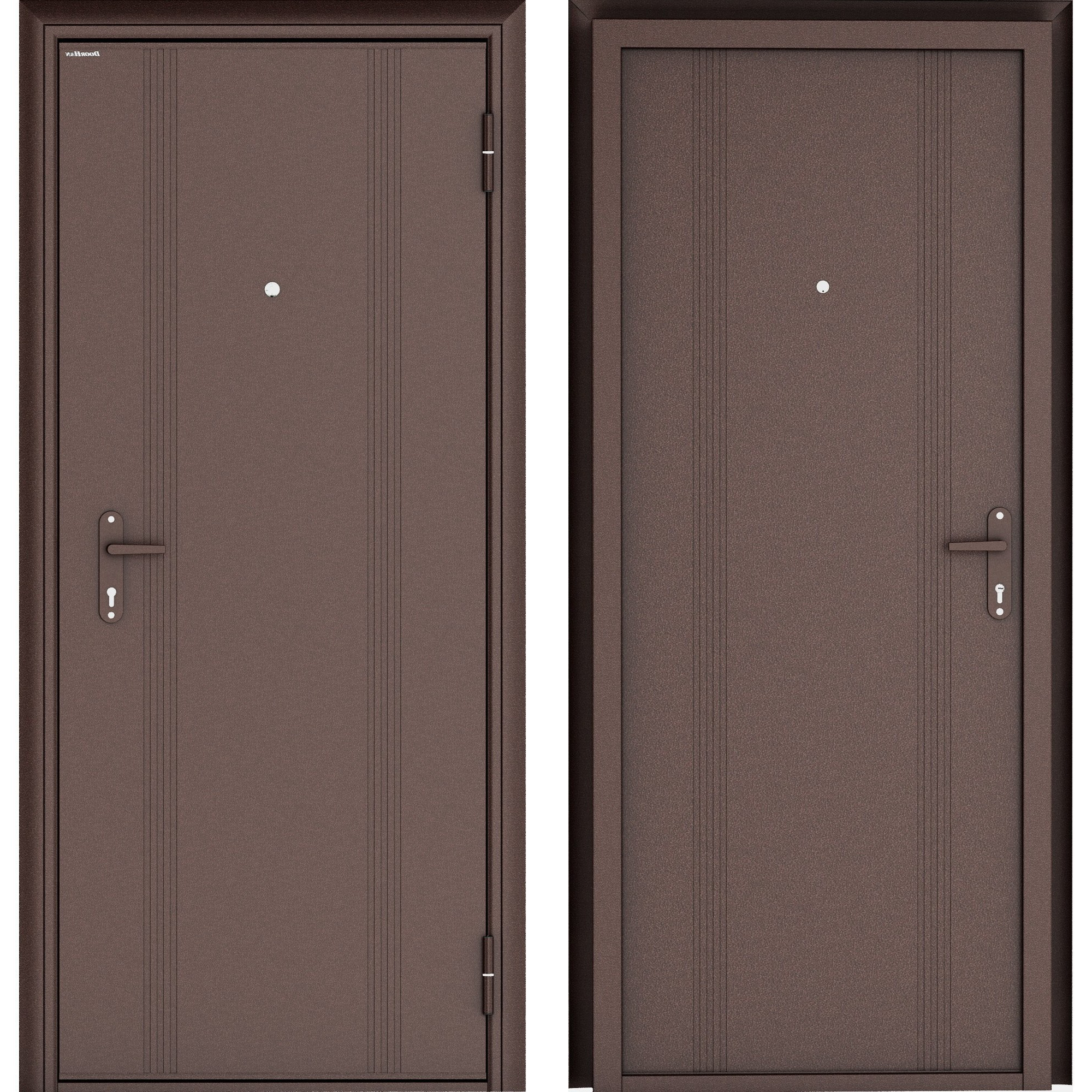 16802323 Дверь входная металлическая Эко, 980 мм, правая, цвет антик медь STLM-0007193 DOORHAN