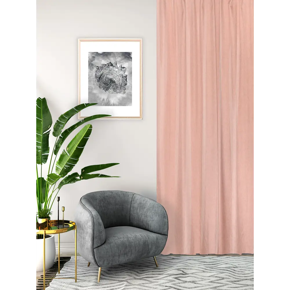 Штора на ленте Seasons Looks 140х260 см Havana5 цвет розовый STLM-2113845 - Вид №4