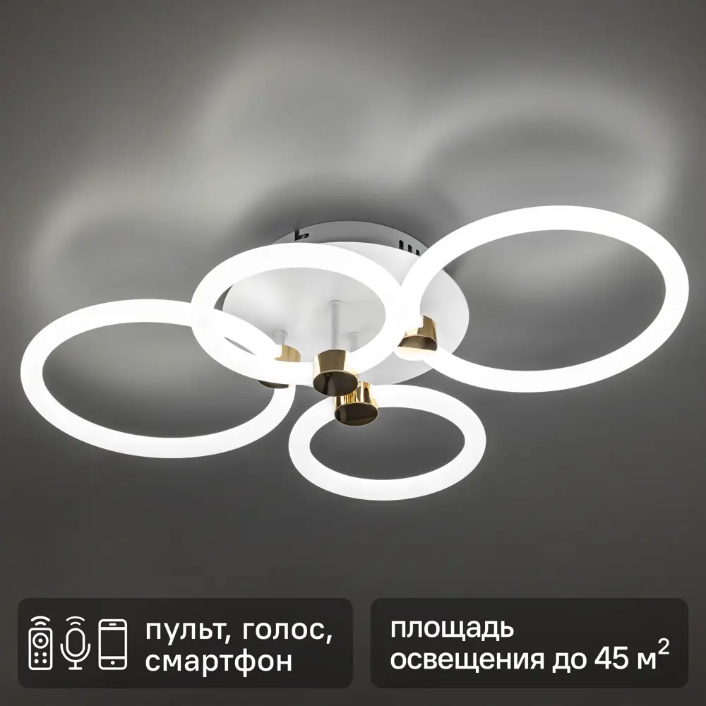 Люстра Ritter Ottimo с Алисой и пультом — умное освещение с регулировкой температуры 88333112