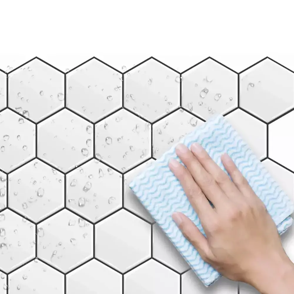 Santreyd Сотовые панели ПВХ молочные 300×300 мм - самоклеящаяся мозаика для стен 89379612 STLM-1457160 - Вид №6