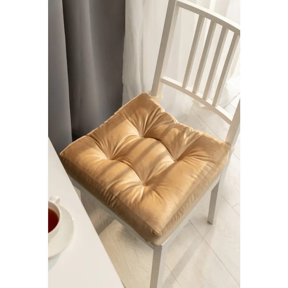 Подушка для стула Jimena 40x40 см цвет капучино SEASONS STLM-2092285 - Вид №3