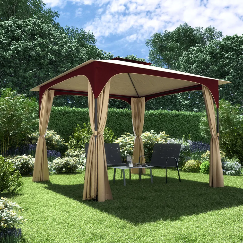 Скамья садовая Alma 113x69x91 см сталь тёмно-серый Santreyd STLM-2016807 - Вид №11