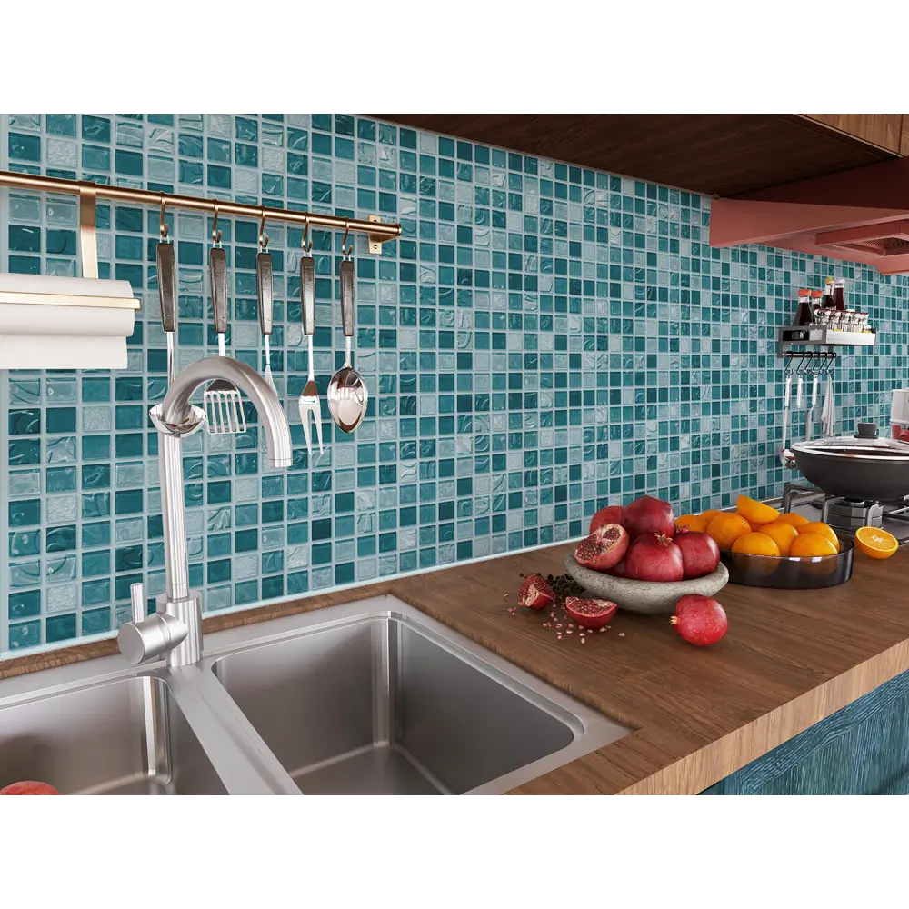 GRACE Стеновая панель Мозаика Топаз для кухонного фартука 89380912 STLM-1347632 - Вид №1